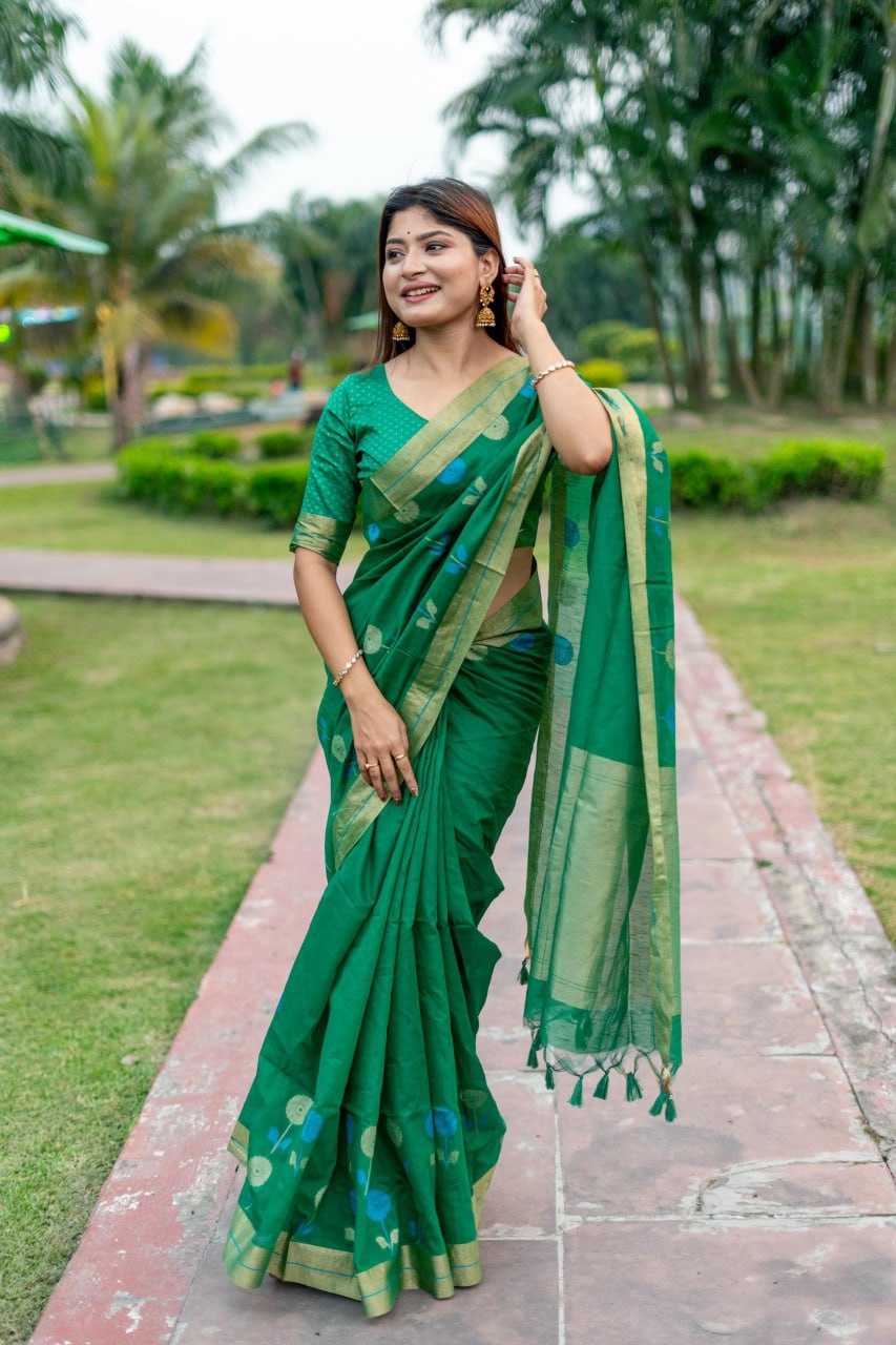 YNF LINEN RWS SAREE WHOLESALE JAMDANI SAREES MANUFACTURER